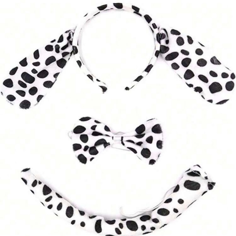 Nib Dalmatian ears set Halloween costume Cruella Deville